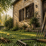 quand traiter la pelouse contre les mauvaises herbes, outils sur gazon