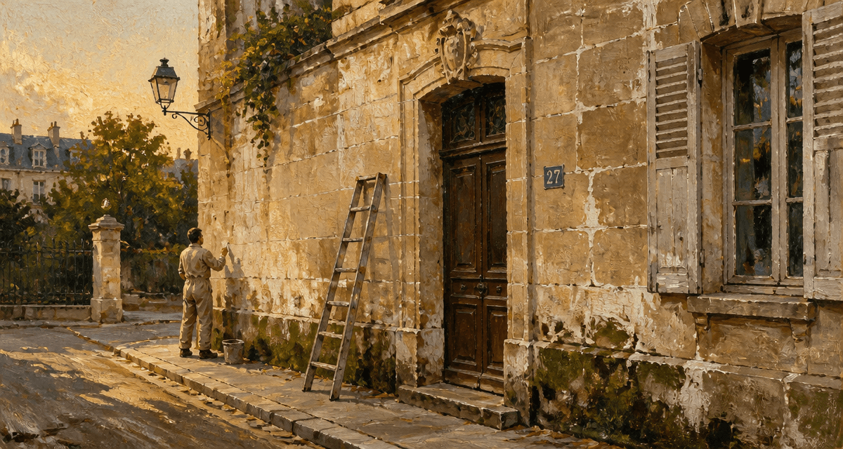 Ravalement de façade tous les combien, façade ancienne fissures mousse