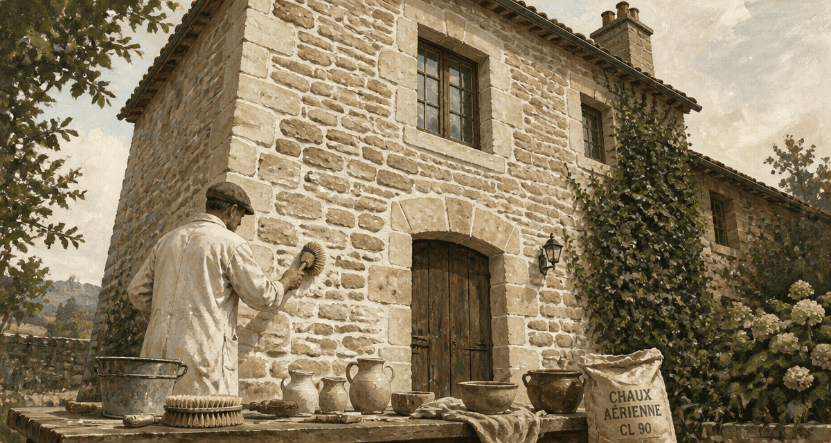 Ravalement facade pierre apparente artisan