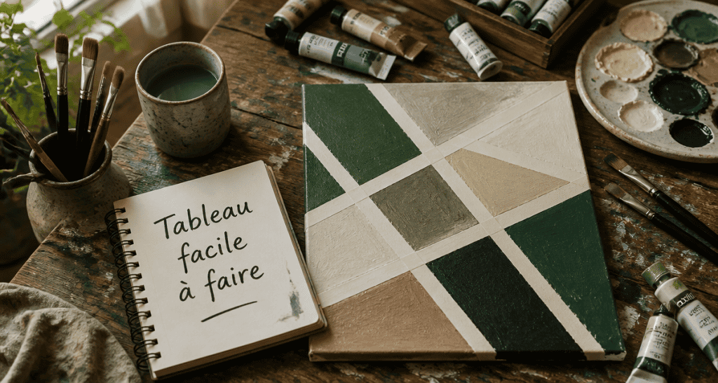 tableau facile à faire sur table d’atelier