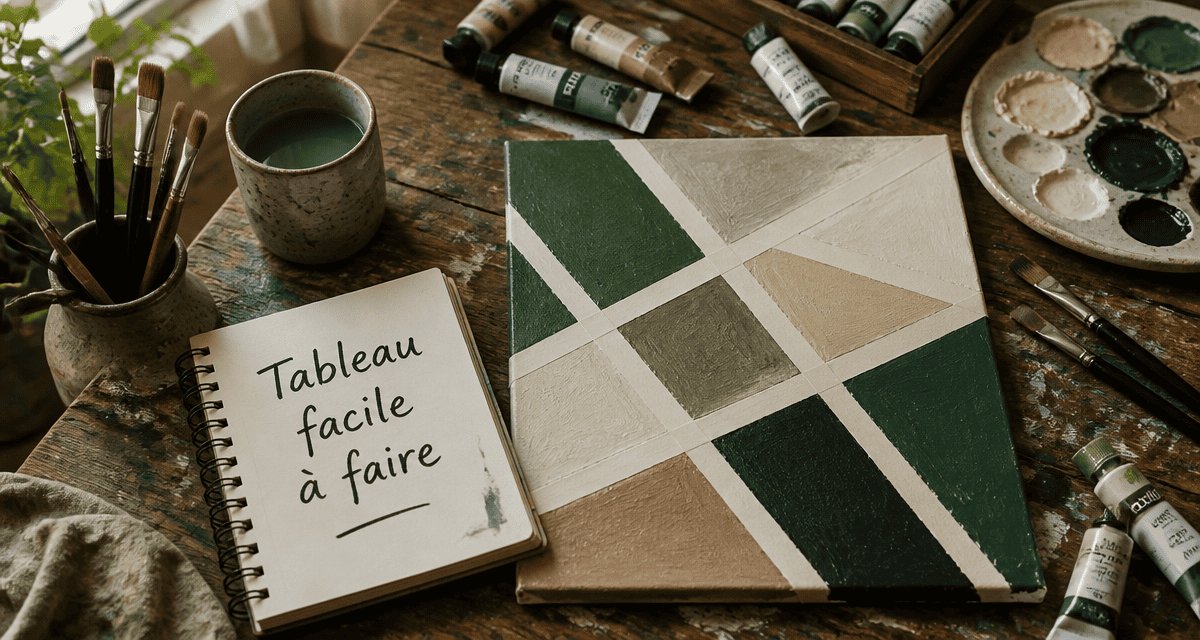 tableau facile à faire sur table d’atelier