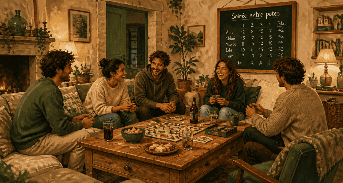 truc à faire entre pote à la maison autour de jeux et snacks