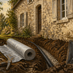 drainage maison ancienne prix tranchée outils