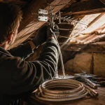 Meilleure antenne TNT sous toiture, installation en combles avec filtre 5G et gain 20 dB