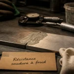 Soudure à froid résistance mécanique : époxy sur plaques fissurées