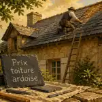 toit en ardoise prix au m2 sur maison ancienne