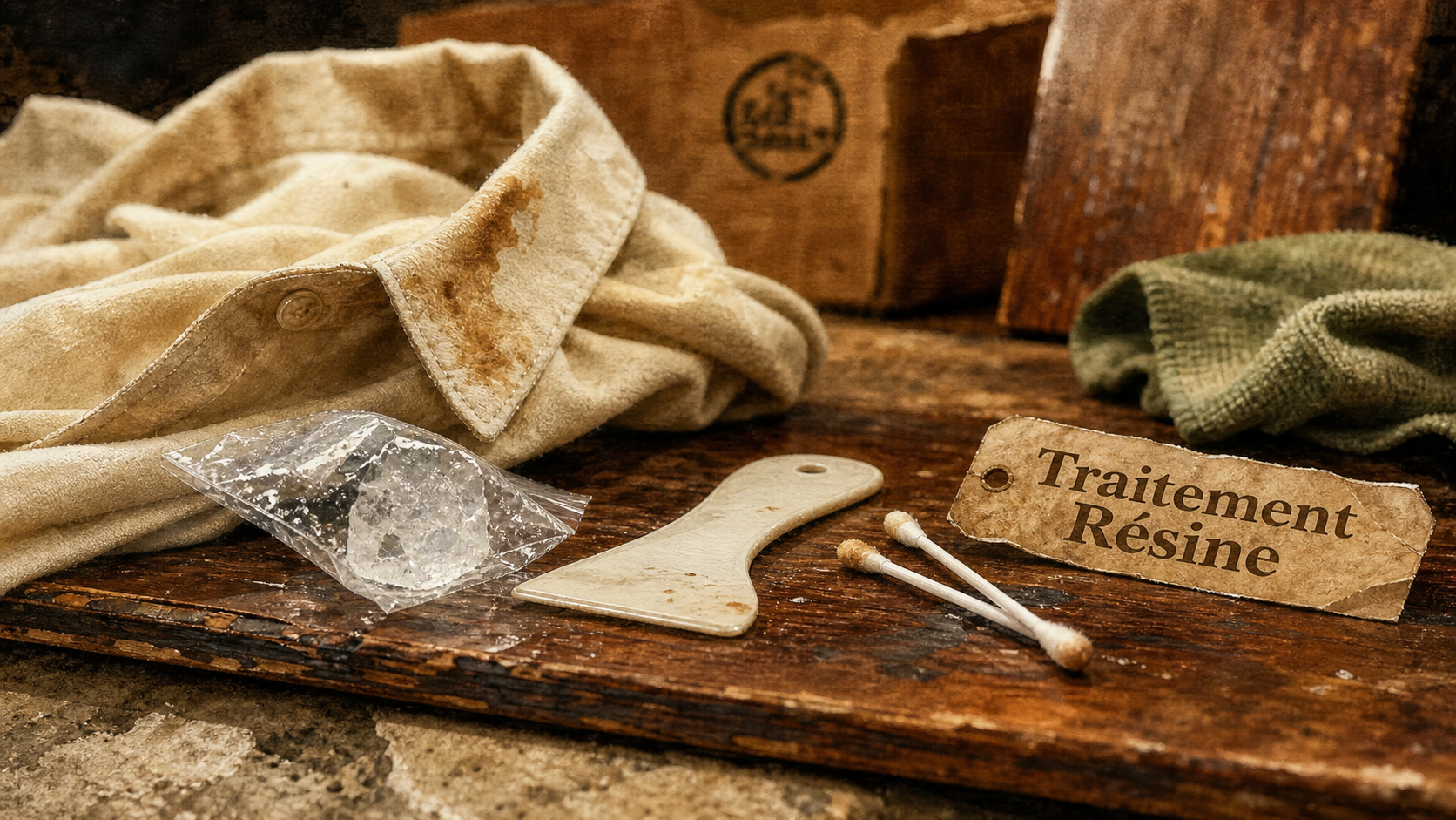 Enlever des taches de resine sur tissu, meuble et carrosserie
