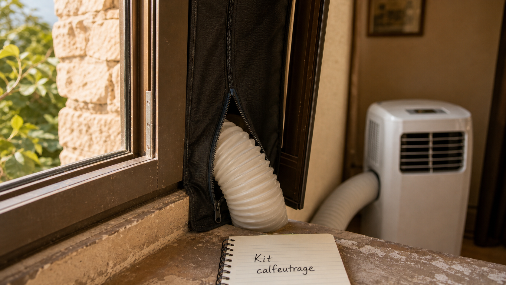 Meilleur kit calfeutrage pour climatiseur mobile sur fenêtre, tuyau d’évacuation