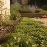 Par quoi remplacer le gazon : couvre-sol et graviers stabilisés, résistance au piétinement