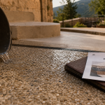 Resine drainante : terrasse sans flaques et eau qui s’écoule