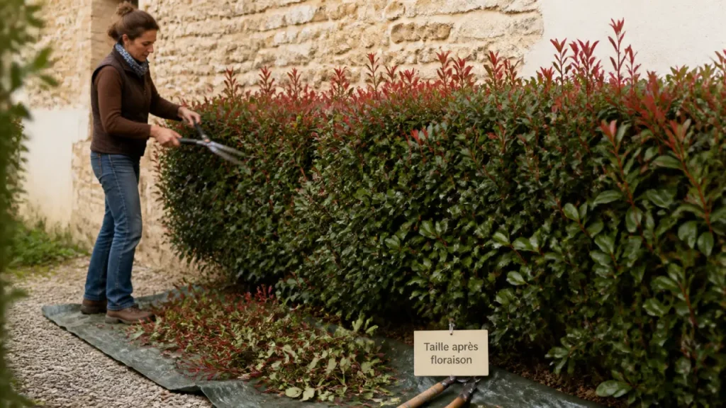 Tailler le photinia après floraison, au bon rythme et sans le fatiguer
