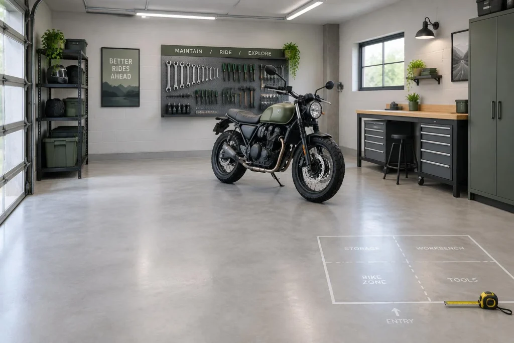 Aménager un garage moto : 4 zones pour entretenir sa machine sans perdre de place