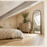 Chambre sous comble tres bas sous la barre 1,80 m