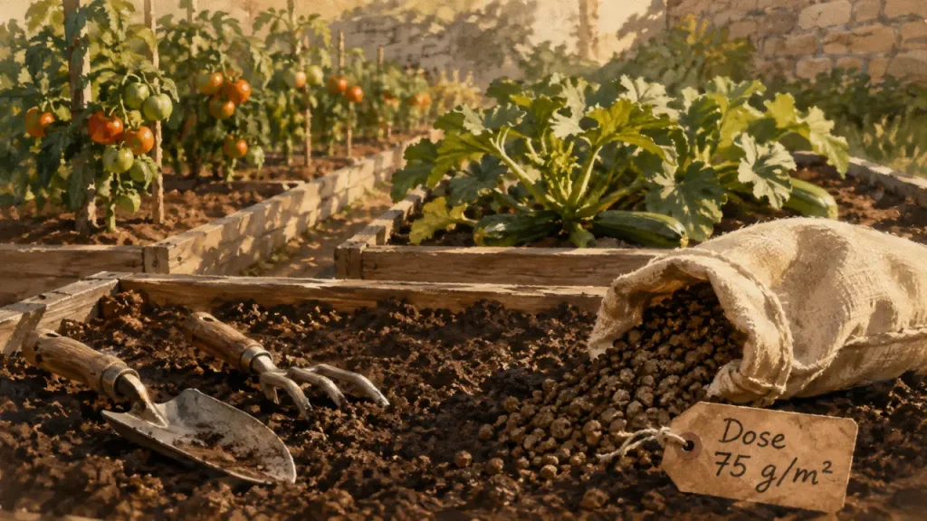 Quel engrais choisir pour le potager, quand l’appliquer et comment le doser ?