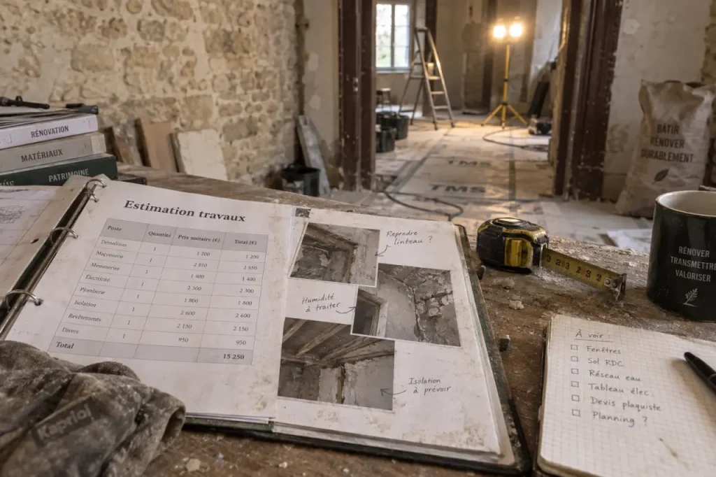 Estimer les travaux avant l’achat : les postes qui peuvent faire déraper le budget