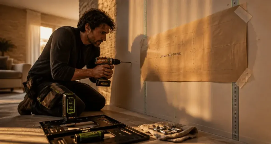 Fixer une TV de 30 kg sur du BA13 : pourquoi le support orientable exige un renfort