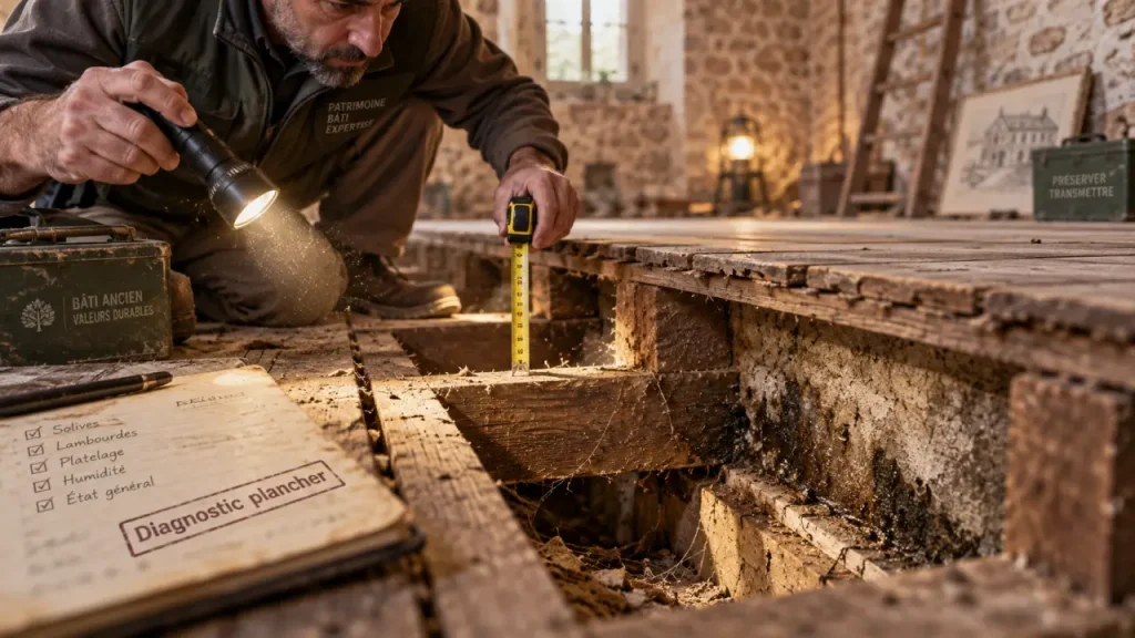 Rénover un plancher de maison ancienne : diagnostiquer, alléger et renforcer avant de poser une chape