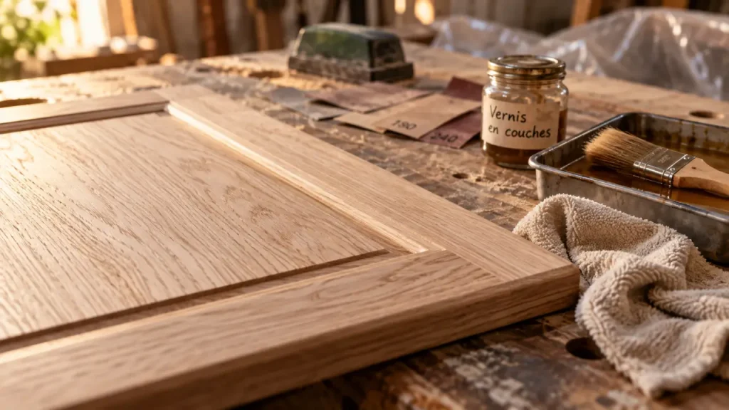 Vernissage d’un meuble en bois : 3 gestes précis pour éviter coulures et traces