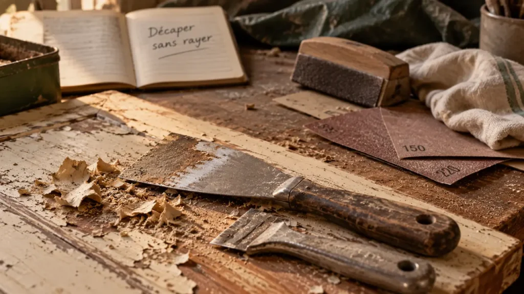 Enlever la peinture sur bois sans le noircir : quelle méthode choisir selon le support ?